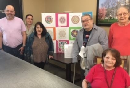 Charlesgate North's Therapeutic Adult Coloring group